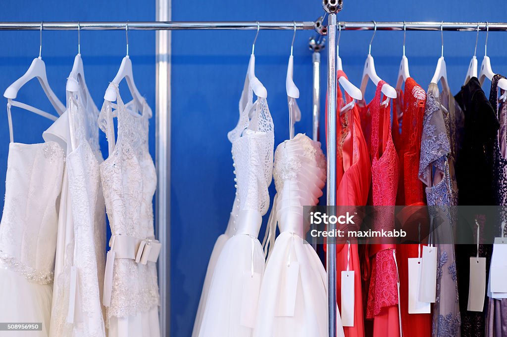 Schöne Hochzeit Kleider - Lizenzfrei Abendkleid Stock-Foto