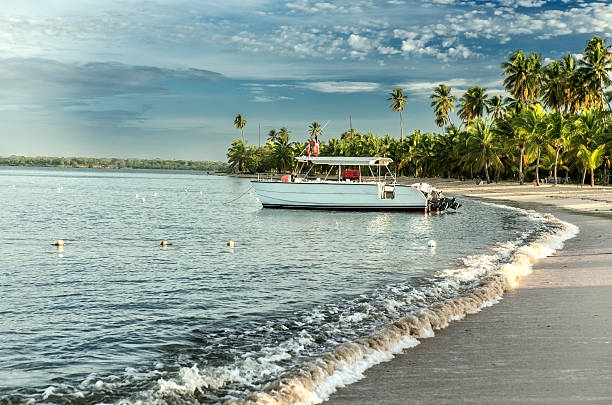 Idyllic seascape at Caribbean. La Romana, Dominican Republic.