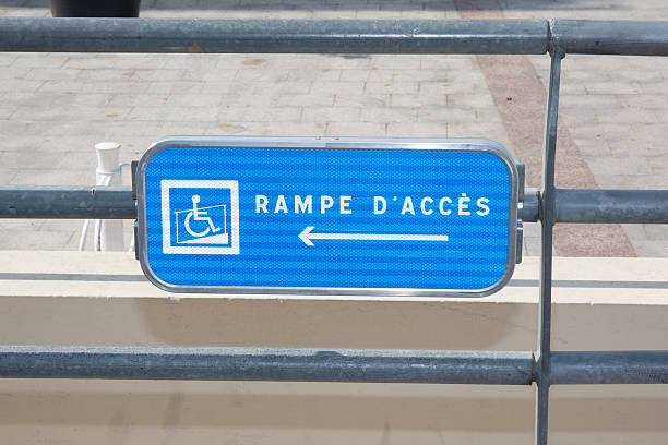 azul estacionamiento para personas con discapacidades o señal de espacio de acceso para silla de ruedas-vector - acess fotografías e imágenes de stock