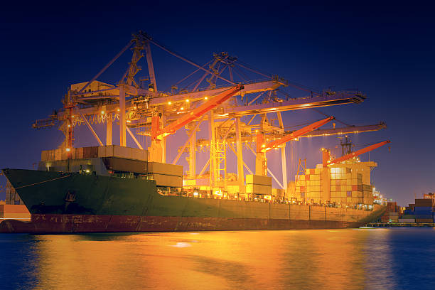 istock Beside of the cargo ship terminal. 508960686