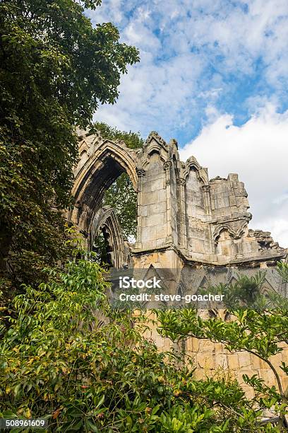 Ruins Of St Marys Abbey York - zdjęcia stockowe i więcej obrazów Anglia - Anglia, Bez ludzi, Europa - Lokalizacja geograficzna