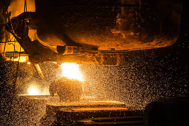 istock Tank pours the liquid steel in the forms 508962836