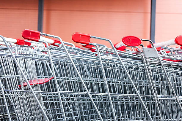 istock Rows of shopping carts 508963444