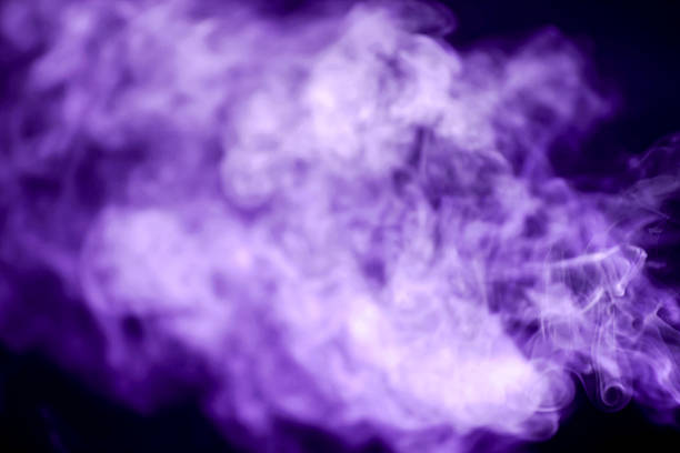 istock Movement of smoke purple background. 508964471