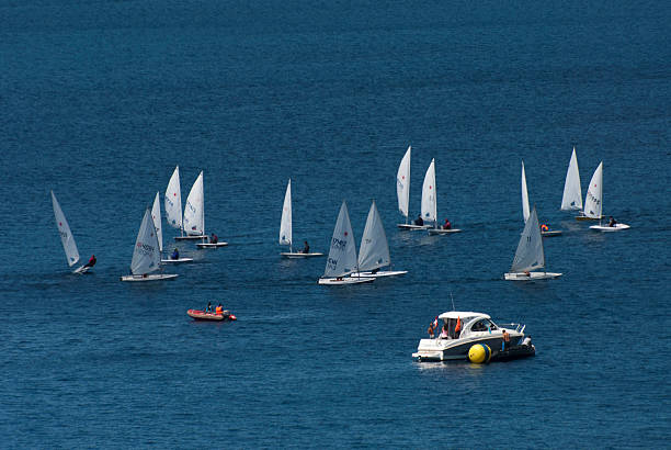 Regatta on Lake Llanquihue, facing the resort of Frutillar