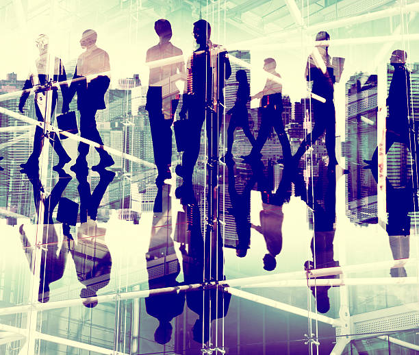 istock Silhouette Business People Commuter Walking Rush Hour Concept 508966904