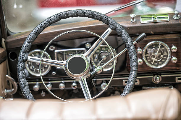 istock Interior of a vintage car 508967411