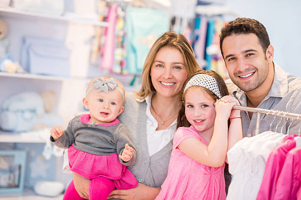 istock Happy family shopping 509002683