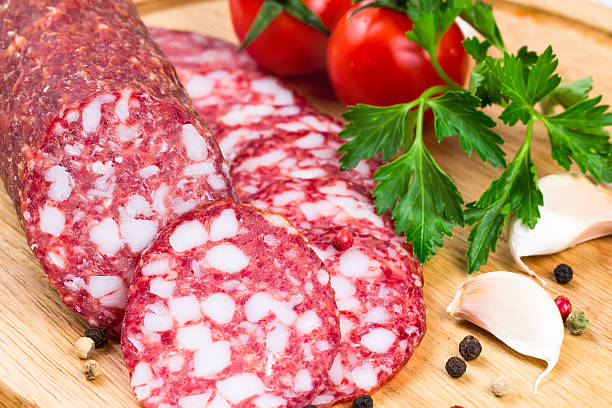 istock Uncooked smoked salami 509004911