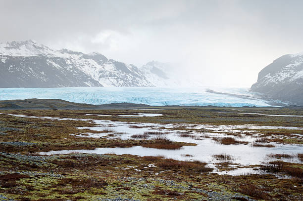 breiðamerkurjökullの眺め - ice arctic crevasse glacier ストックフォトと画像