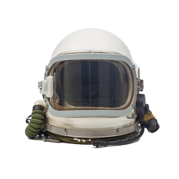 casco pilota militare - astronaut space helmet space helmet foto e immagini stock