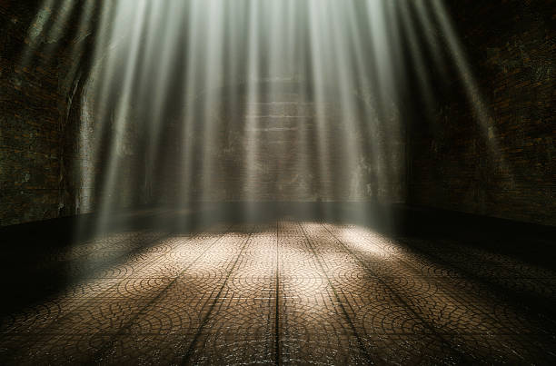 Dark room in the morning