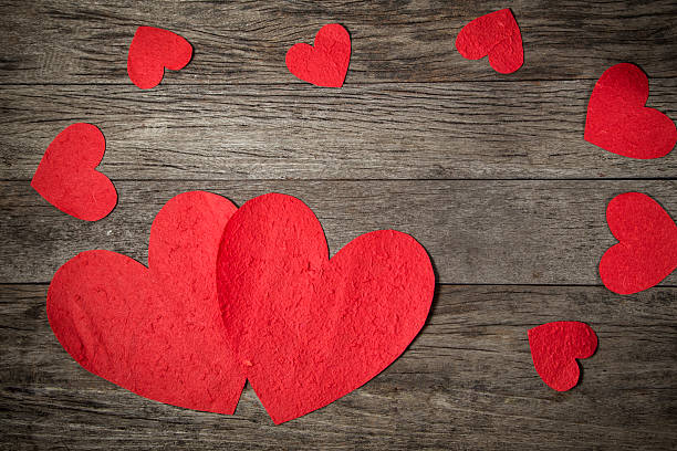 istock valentines day background  on wooden background 509020942
