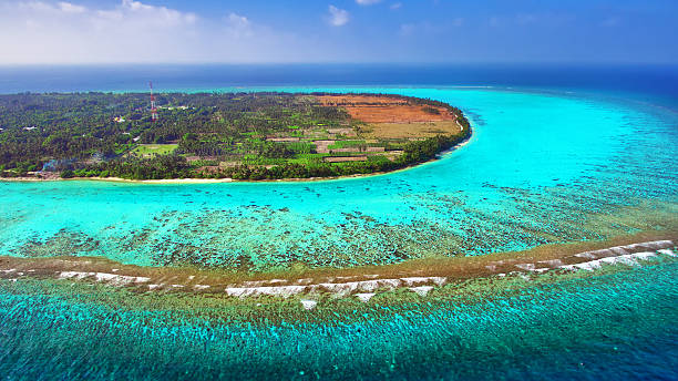 istock Beautiful tropical island from above. Maldives 509021264