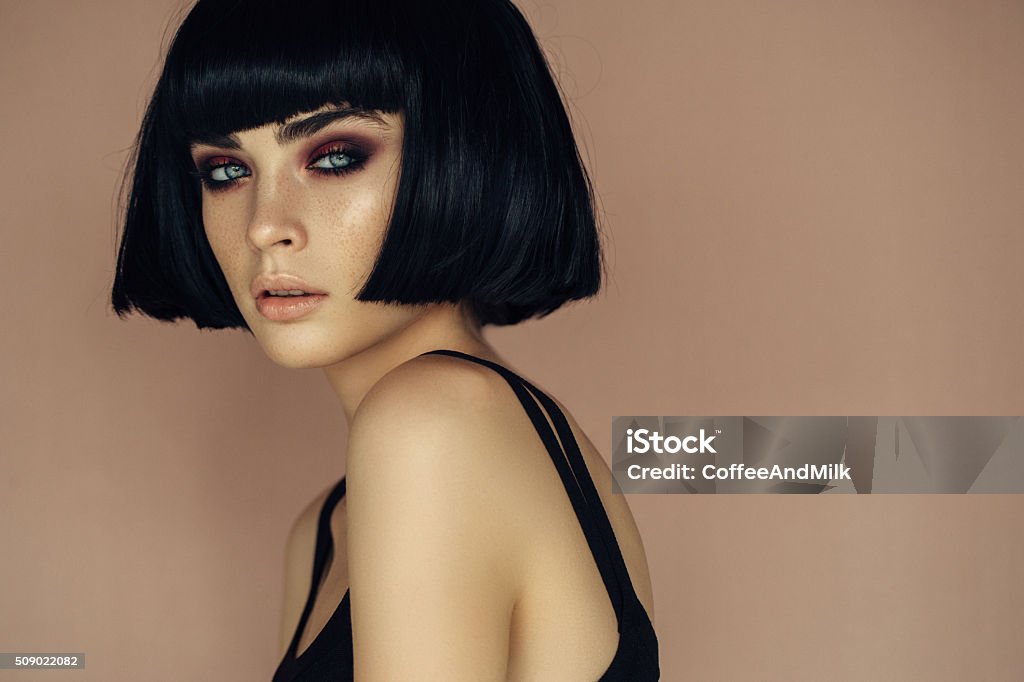 Schöne Frau mit make-up  - Lizenzfrei Model Stock-Foto
