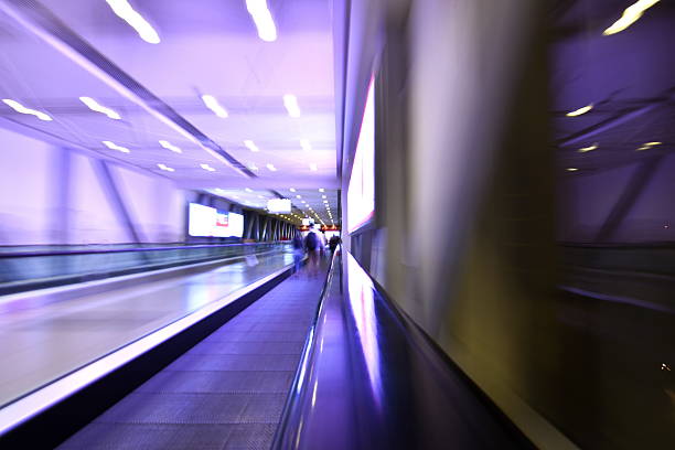 istock Walkalator or Auto-walk in Dubai Mall Metro station, Dubai, UAE 509027056