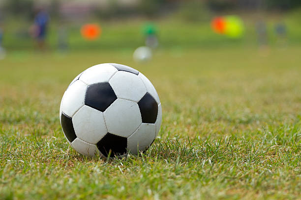 istock Soccer ball on the grass 509028212
