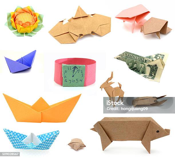Origami Papers Stock Photo - Download Image Now - Japanese Culture, Pig,  Deer - iStock