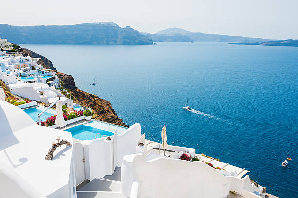 istock White architecture on Santorini island, Greece. 509030364