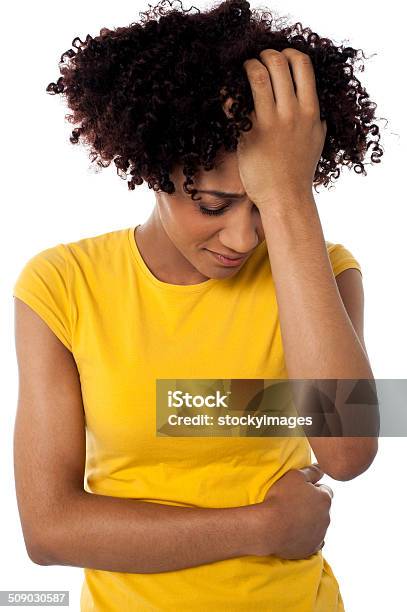 Young Woman Suffering From Headache Stock Photo - Download Image Now - Adult, Adults Only, African Ethnicity