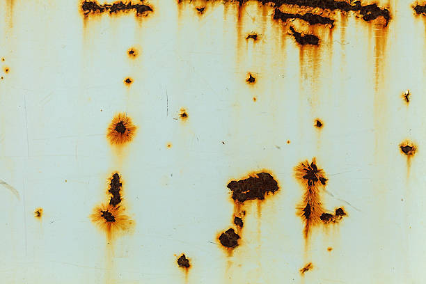 istock Closeup of grunge rusty metal as background 509030595