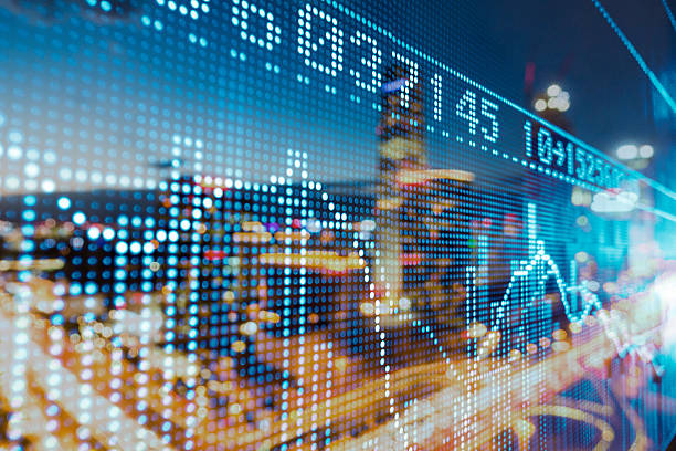 istock Stock market price display 509031122