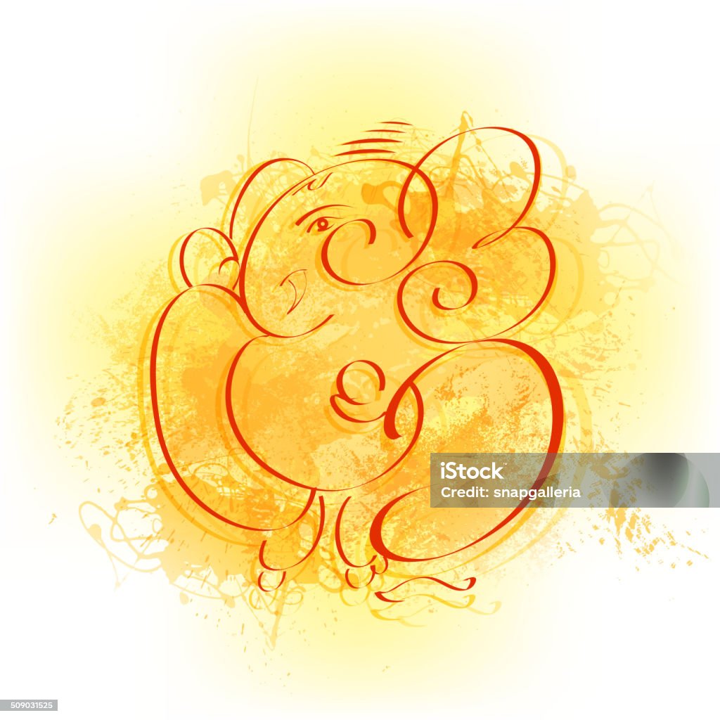 Lord Ganesha easy to edit vector illustration of Lord Ganesha Ganesha stock vector