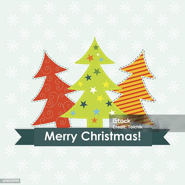 Template Christmas Greeting Card Stock Illustration - Download Image Now - Abstract, Backgrounds, Celebration
