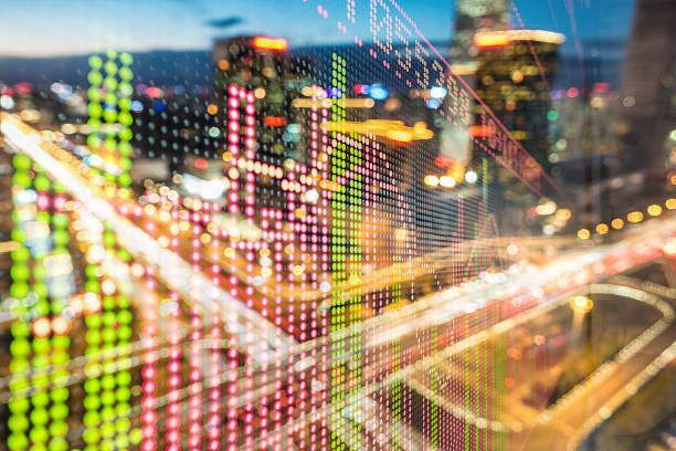 istock Stock market price display 509032370