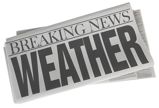 istock Weather - Stock Image of Newspaper on White 509032827