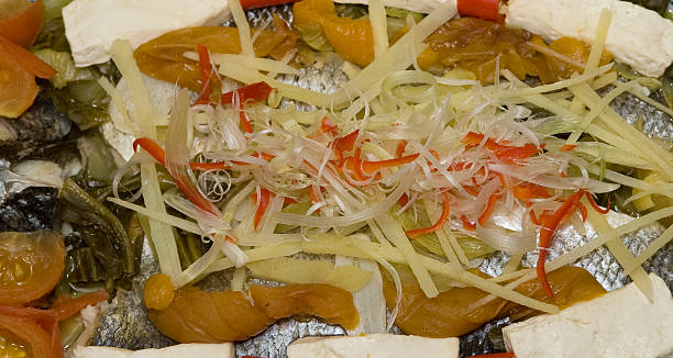 istock Closeup - Steamed Seabass Teo-Chow Style 509033215