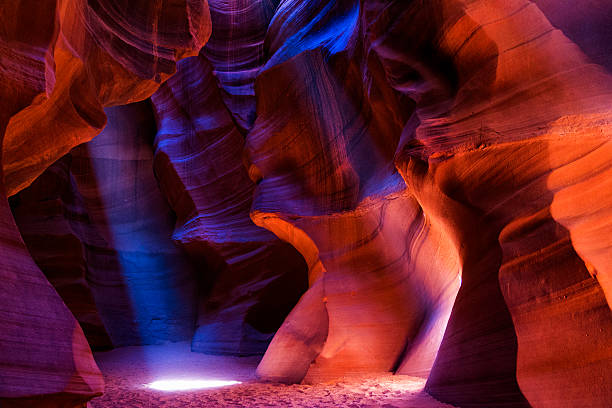 upper antelope canyon - textured stone desert majestic imagens e fotografias de stock