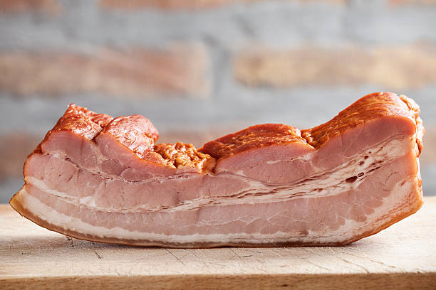 tocino - smoked bacon fotografías e imágenes de stock