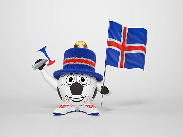 istock Soccer character fan supporting Iceland 509034195