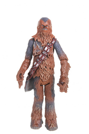 Adelaide, Australia - February 09, 2016:An isolated shot of a Chewbacca action figure from the Star Wars universe.Merchandise from the Star Wars movies are highy sought after collectables.