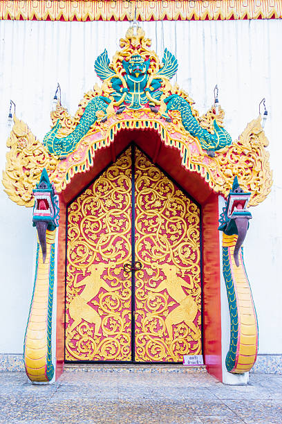 istock church door in temple thailand 509035023