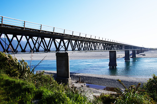 Bridge on the river, New Zealand