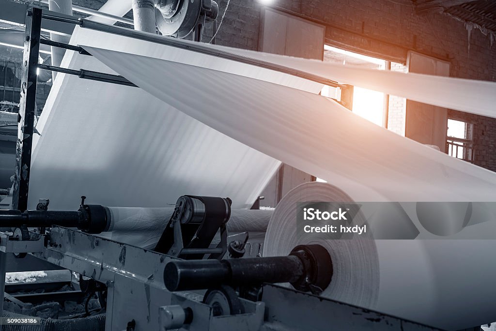 Paper and pulp mill Paper Mill Stock Photo