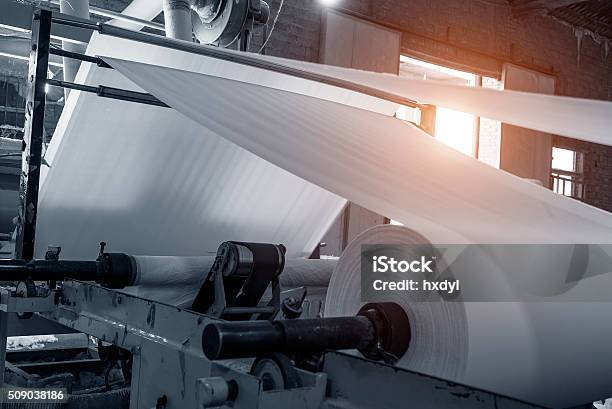 Paper And Pulp Mill Stock Photo - Download Image Now - Paper Mill, Textile, Paper