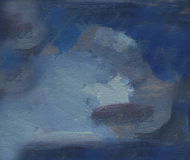 istock background is blue, grey, purple. Abstract oil painting 509039846