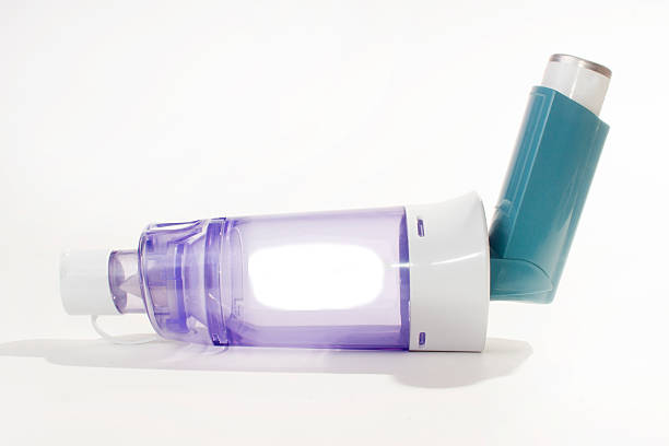 istock Asthma inhaler with chamber 509040210
