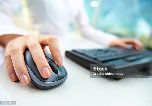 Computer Work Stock Photo - Download Image Now - Computer Mouse, Laptop, Wireless Technology