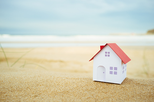 Small house on the beach.