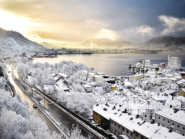 istock Beautiful winter in Bergen, Norway 509042972