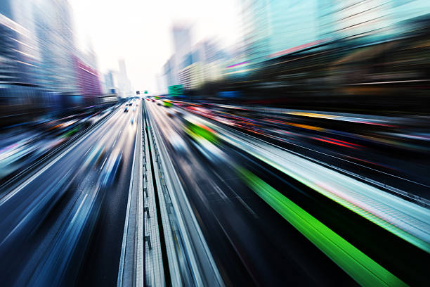 istock Motion blur traffic in city 509045550