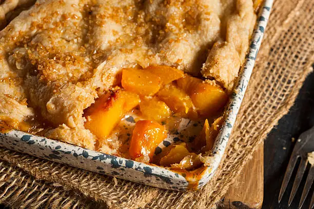 Photo of Homemade Flakey Peach Cobbler