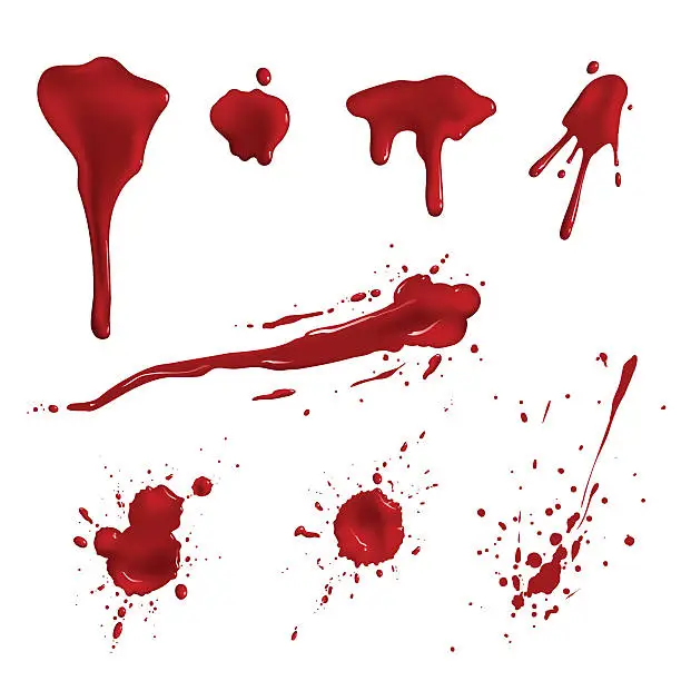 Vector illustration of Blood splatters