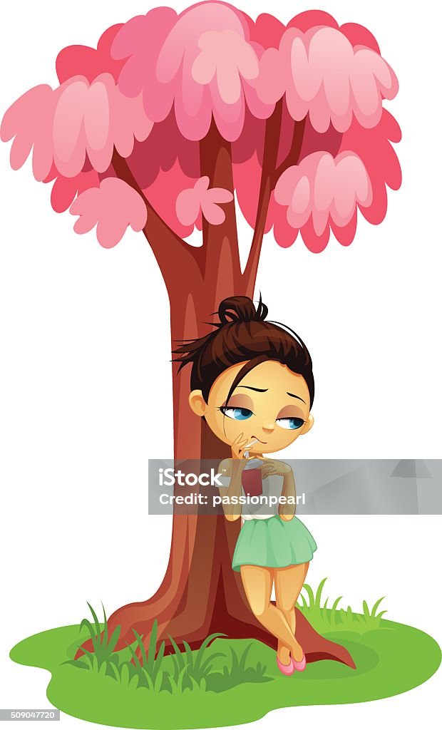 Cute Sad Girl Stock Illustration - Download Image Now - Adolescence, Art,  Art And Craft - iStock