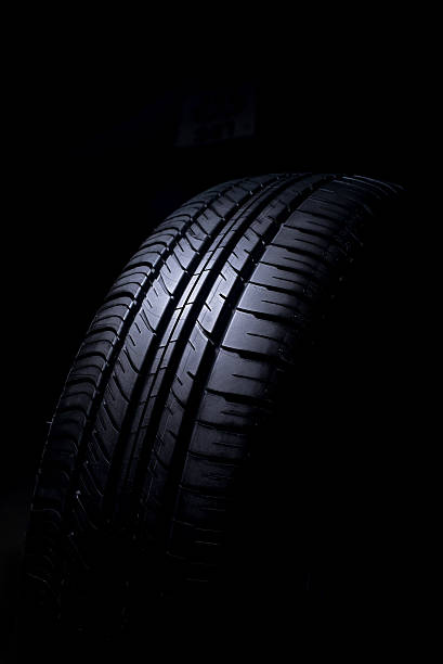 istock Tire Car on black background 509047731
