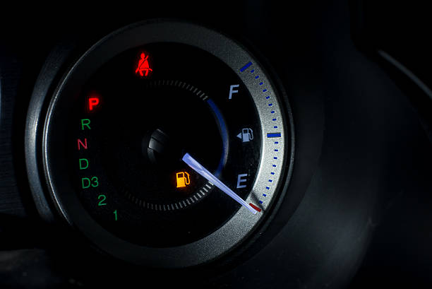 istock Fuel gauge empty close up 509047741